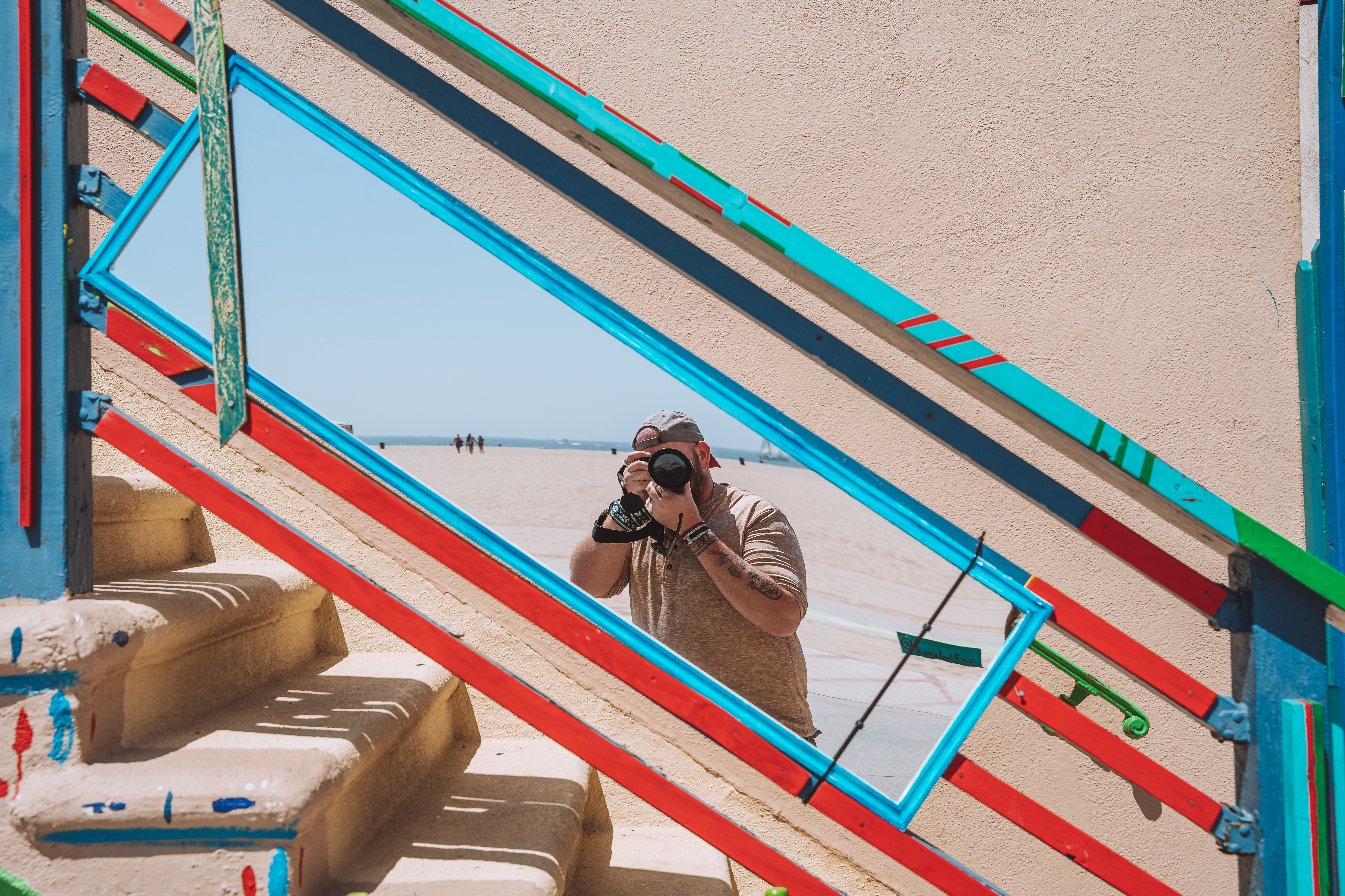 This is a self portrait of photographer Adam Scott, who lives and works in Atlanta GA and Powder Springs GA. This self portrait was taken on the beaches of Venice in CA.